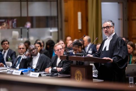 Mr Payam Akhavan, LLM SJD (Harvard) OOnt FRSC, Senior Fellow and Human Rights Chair, Massey College, University of Toronto, member of the Permanent Court of Arbitration, associate member of the Institut de droit international, member of the Law Society of Ontario, member of the Bar of the State of New York (Bangladesh) Photograph: UN Photo/ICJ-CIJ/Frank van Beek. Courtesy of the ICJ.