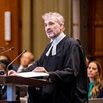 Mr Robert G. Volterra, Co-Representative of Barbados, Partner, Volterra Fietta (Barbados) Photograph: UN Photo/ICJ-CIJ/Frank van Beek. Courtesy of the ICJ.