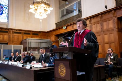 Mr Marcelo Kohen, Professor Emeritus of International Law, Geneva Graduate Institute of International and Development Studies, titular member and former Secretary-General of the Institut de droit international (Costa Rica) Photograph: UN Photo/ICJ-CIJ/Frank van Beek. Courtesy of the ICJ.