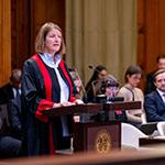 HE Ms Vibeke Pasternak Jørgensen, Ambassador, Under-Secretary for Legal Affairs, Ministry of Foreign Affairs of the Kingdom of Denmark (Denmark, Finland, Iceland, Norway and Sweden) Photograph: UN Photo/ICJ-CIJ/Frank van Beek. Courtesy of the ICJ.