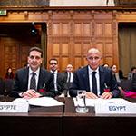 Members of the Delegation of Egypt Photograph: UN Photo/ICJ-CIJ/Frank van Beek. Courtesy of the ICJ.