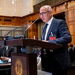 HE Mr Wael Aboulmagd, Assistant Minister for Climate Change, Environmental Affairs and Sustainable Development, Ministry of Foreign Affairs, Emigration and Egyptian Expatriates (Egypt) Photograph: UN Photo/ICJ-CIJ/Frank van Beek. Courtesy of the ICJ.