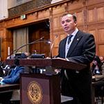 HE Mr Agustín Vásquez Gómez, Ambassador of the Republic of El Salvador to the Kingdom of the Netherlands (El Salvador) Photograph: UN Photo/ICJ-CIJ/Frank van Beek. Courtesy of the ICJ.