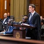 Mr Fernando Lusa Bordin, Professor (El Salvador) Photograph: UN Photo/ICJ-CIJ/Frank van Beek. Courtesy of the ICJ.