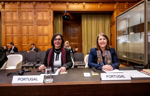Members of the Delegation of Portugal Photograph: UN Photo/ICJ-CIJ/Frank van Beek. Courtesy of the ICJ.