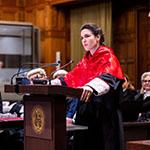 Ms Alejandra Torres Camprubí, Adjunct Professor on International Environmental Law, Faculty of Laws of IE University, International Legal Counsel at Torres Iuris, member of the Bars of Madrid and Paris (Dominican Republic) Photograph: UN Photo/ICJ-CIJ/Frank van Beek. Courtesy of the ICJ.