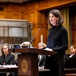 Ms Alina Orosan, Director General for Legal Affairs (Romania) Photograph: UN Photo/ICJ-CIJ/Frank van Beek. Courtesy of the ICJ.