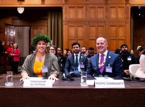 Members of the Delegation of the Pacific Community Photograph: UN Photo/ICJ-CIJ/Frank van Beek. Courtesy of the ICJ.