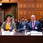 Members of the Delegation of the Pacific Community Photograph: UN Photo/ICJ-CIJ/Frank van Beek. Courtesy of the ICJ.