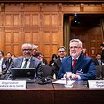 Members of the Delegation of the World Health Organization Photograph: UN Photo/ICJ-CIJ/Frank van Beek. Courtesy of the ICJ.