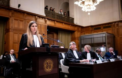 Ms Margherita Bruti Liberati, member of the Legal Service of the European Commission (European Union) Photograph: UN Photo/ICJ-CIJ/Frank van Beek. Courtesy of the ICJ.