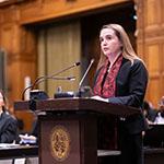Ms Grethel Aguilar, Director General (International Union for Conservation of Nature) Photograph: UN Photo/ICJ-CIJ/Frank van Beek. Courtesy of the ICJ.