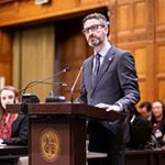 Mr Francesco Sindico, Professor of International Law, University of Strathclyde, Co-Chair of the International Union for Conservation of Nature World Commission on Environmental Law Climate Change Law Specialist Group (International Union for Conservation of Nature) Photograph: UN Photo/ICJ-CIJ/Frank van Beek. Courtesy of the ICJ.