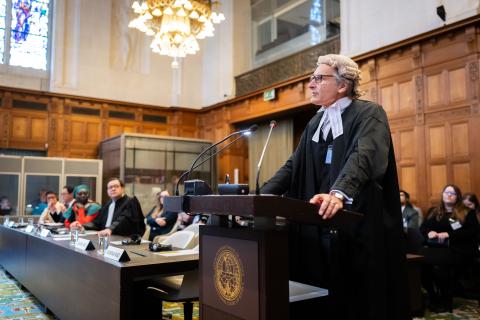 Mr Sam Wordsworth, KC, Barrister, Essex Court Chambers, member of the Bar of England and Wales, member of the Paris Bar (Belize) Photograph: UN Photo/ICJ-CIJ/Frank van Beek. Courtesy of the ICJ.