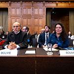 Members of the Delegation of Bolivia Photograph: UN Photo/ICJ-CIJ/Frank van Beek. Courtesy of the ICJ.