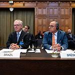 Members of the Delegation of Brazil Photograph: UN Photo/ICJ-CIJ/Frank van Beek. Courtesy of the ICJ.