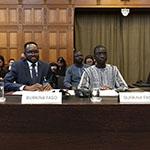 Members of the Delegation of Burkina Faso Photograph: UN Photo/ICJ-CIJ/Frank van Beek. Courtesy of the ICJ.