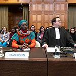 Members of the Delegation of Cameroon Photograph: UN Photo/ICJ-CIJ/Frank van Beek. Courtesy of the ICJ.