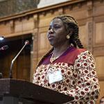 HE Ms Madeleine Liguemoh Ondoua, Ambassador of the Republic of Cameroon to the Kingdom of the Netherlands (Cameroon) Photograph: UN Photo/ICJ-CIJ/Frank van Beek. Courtesy of the ICJ.