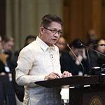 HE Mr J. Eduardo Malaya III, Ambassador of the Republic of the Philippines to the Kingdom of the Netherland (Philippines) Photograph: UN Photo/ICJ-CIJ/Frank van Beek. Courtesy of the ICJ.