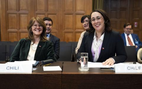 Members of the Delegation of Chile Photograph: UN Photo/ICJ-CIJ/Jeroen Jumelet. Courtesy of the ICJ.