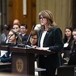 HE Ms Ximena Fuentes, Ambassador of the Republic of Chile to the United Kingdom of Great Britain and Northern Ireland (Chile) Photograph: UN Photo/ICJ-CIJ/Jeroen Jumelet. Courtesy of the ICJ.