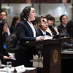Ms Valeria Chiappini, Legal Adviser, International Law, Treaties and Legislative Affairs Division, Ministry of Foreign Affairs (Chile) Photograph: UN Photo/ICJ-CIJ/Jeroen Jumelet. Courtesy of the ICJ.