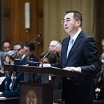 HE Mr Ma Xinmin, Legal Adviser, Ministry of Foreign Affairs, member of the International Law Commission (China) Photograph: UN Photo/ICJ-CIJ/Jeroen Jumelet. Courtesy of the ICJ.
