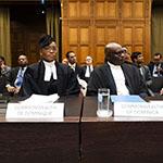 Members of the Delegation of the Commonwealth of Dominica Photograph: UN Photo/ICJ-CIJ/Jeroen Jumelet. Courtesy of the ICJ.