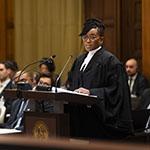 Ms Vanica Sobers-Joseph, Legal Advocate, Senior State Attorney (Commonwealth of Dominica) Photograph: UN Photo/ICJ-CIJ/Jeroen Jumelet. Courtesy of the ICJ.