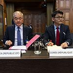 Members of the Delegation of the Republic of Korea Photograph: UN Photo/ICJ-CIJ/Jeroen Jumelet. Courtesy of the ICJ.