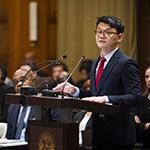 Mr Hwang Jun-shik, Director General, Ministry of Foreign Affairs (Republic of Korea) Photograph: UN Photo/ICJ-CIJ/Jeroen Jumelet. Courtesy of the ICJ.