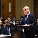 Mr Lee Keun-Gwan, Professor, Seoul National University School of Law (Republic of Korea) Photograph: UN Photo/ICJ-CIJ/Jeroen Jumelet. Courtesy of the ICJ.