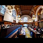 View of the ICJ courtroom View of the ICJ courtroom
