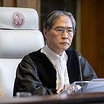 The President of the Court, HE Judge Iwasawa Yuji, at the start of the hearings The President of the Court, HE Judge Iwasawa Yuji, at the start of the hearings