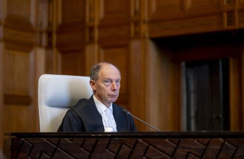 The Registrar of the Court, HE Mr Philippe Gautier, at the start of the hearings The Registrar of the Court, HE Mr Philippe Gautier, at the start of the hearings