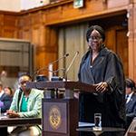 Ms Phoebe Okowa, Professor of Public International Law, Queen Mary University of London, member of the International Law Commission, Advocate, High Court of Kenya (Namibia) Ms Phoebe Okowa, Professor of Public International Law, Queen Mary University of London, member of the International Law Commission, Advocate, High Court of Kenya (Namibia)