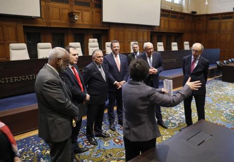 Visit of H.E. Mr. Rodrigo Chaves Robles, President of the Republic of Costa Rica, to the International Court of Justice Visit of H.E. Mr. Rodrigo Chaves Robles, President of the Republic of Costa Rica, to the International Court of Justice