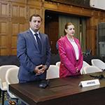 Members of the Delegation of Armenia at the start of the public sitting Members of the Delegation of Armenia at the start of the public sitting