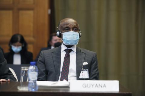 The Agent of Guyana, Hon. Carl B. Greenidge The Agent of Guyana, Hon. Carl B. Greenidge