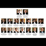 Collage of the Members of the Court in order of seniority