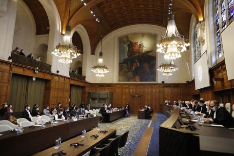 View of the ICJ Court room
