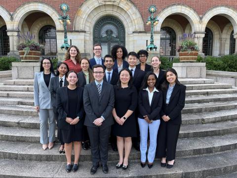 Group photo of the new Judicial Fellows 2023-2024